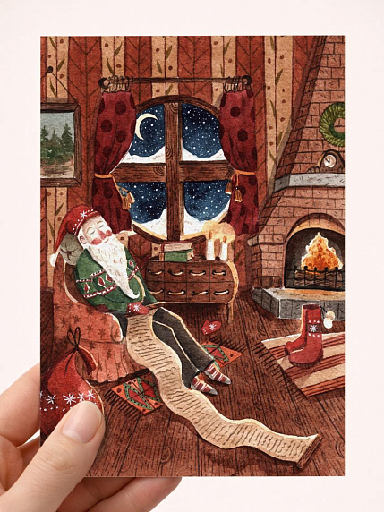 Открытка DARI DARI на Новый год «Список подарков», А6, фото 1.