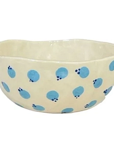 Пиала ручной работы Малёма с росписью «Голубика», 200 мл