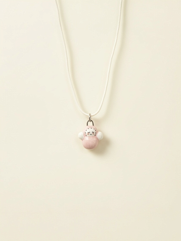 Чокер ручной работы, керамика, розово-белый, в ассортименте, фото 2.