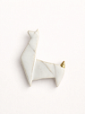 Брошь ручной работы «Лама оригами», Partala ceramics, превью фото 1