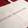 Сумка шоппер «J'adore Hardcore», белый с красным текстом, превью фото 2
