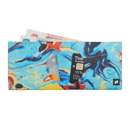 Кошелёк New Wallet «New Twist», голубой, фото 3.