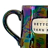 Кружка ручной работы Тата вытворяет/NF ceramics «Better done than perfect», перламутровая, керамика, 500 мл, превью фото 2