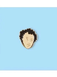 Металлический значок Heart of Moscow «Пушкин» серия Петербург