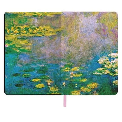 Блокнот «Claude Monet» в клетку, А5, 80 листов, зелёный, фото 6.