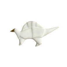 Брошь ручной работы динозавр с гребнем «Бронтозавр», Partala ceramics