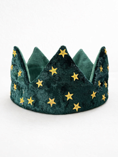 Корона БУКА «Воссияй», бархатная, изумруд