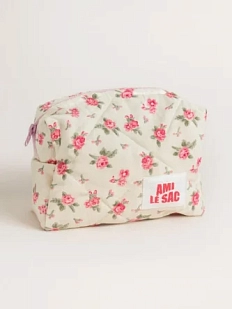Косметичка ручной работы АМИ (Ami lé sac) «Moyen», розовые розы