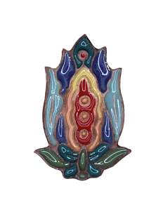Брошь ручной работы «Фаберже бутон», Partala ceramics