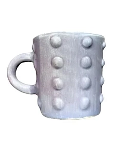 Кружка ручной работы «В пупырку», фиолетовая, керамика, 150 мл