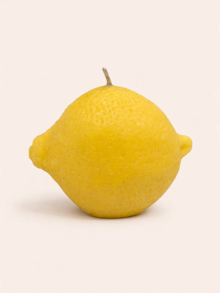 Свеча ручной работы DARI DARI «Лимон», желтая, фото 1.