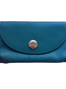 Ключница ручной работы, Kokosina bags, натуральная кожа, индиго