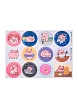 Виниловые стикеры «Pig and friends / Кругляшки», А5, превью фото 1