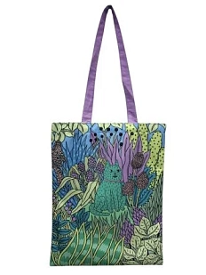 Сумка шоппер Валя Карнавалова «Кот в лесу», на молнии, водонепроницаемый