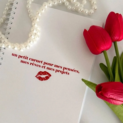 Блокнот ЛеРу «Un petit carnet» на пружине, А5, 50 листов, белый, фото 2.