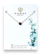 Подвеска ручной работы на цепочке с сердцем, нержавеющая сталь