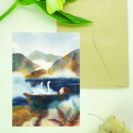 Открытка Анна Спешилова «Безмятежность», односторонняя, фото 3.