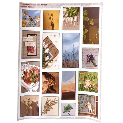 Стикерпак Лавкот «Весенние картиночки», А5, фото 1.