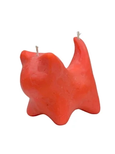 Интерьерная свеча Легенда о розе «Котик», розовая