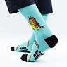Носки «Нас и здесь неплохо кормят», р-р 38-41, бирюзовые, превью фото 1