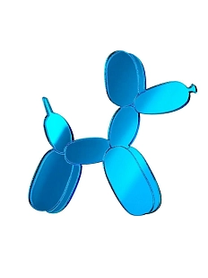 Брошь Monolama «Собака из воздушных шариков», голубая, оргстекло