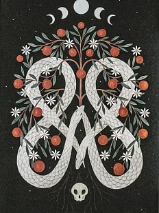 Открытка «Двойной уроборос», Дворникова Александра