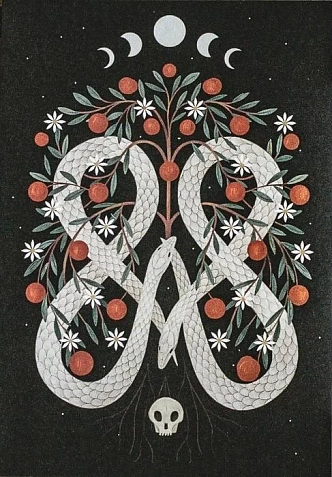 Открытка «Двойной уроборос», Дворникова Александра, фото 1.