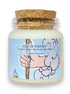 Соевая свеча Таро «Туз жезлов», 55 мл