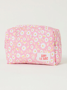 Косметичка ручной работы «Moyen», белые цветы