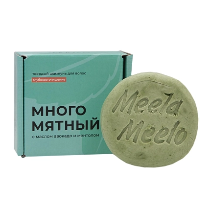 Твердый шампунь Meela Meelo «Многомятный», с ароматом мяты и ментола, фото 1.