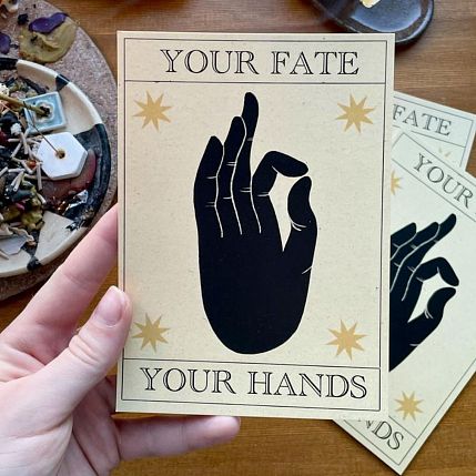 Открытка «Your fate your hands», А6, фото 2.