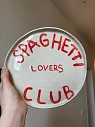 Тарелка ручной работы ММ керамика «Spaghetti lovers club», 23 см, превью фото 3