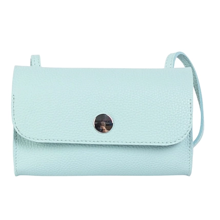 Сумка ручной работы «Roll», Kokosina bags, искусственная кожа, голубой, фото 1.