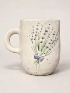 Кружка ручной работы Верба керамика «Лаванда», керамика, 350 мл