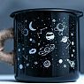 Эмалированная кружка «‎Космос», чёрная, 400 мл, превью фото 2