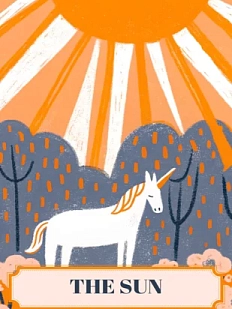 Открытка Таро Солнце	(The Sun)