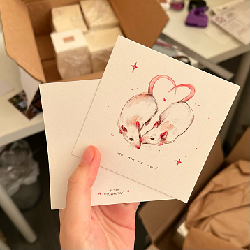 Квадратная открытка «Мы или не мы?», фото 4.