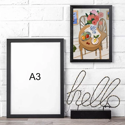 Постер интерьерный DARI DARI «Стол с двумя стульями», А4, фото 3.