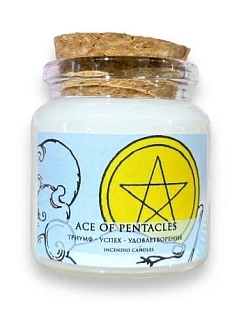 Соевая свеча Таро «Туз пентаклей», 55 мл