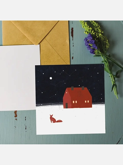 Набор квадратных сканди открыток №1, 3 шт., фото 4.