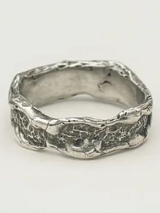 Кольцо из нейзильбера «Оплавленное»