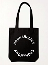 Сумка шоппер «Bookaholics anonymous», чёрный, превью фото 1