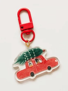 Брелок «Машинка с ёлкой», 4 см