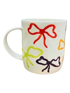 Кружка ручной работы ММ керамика «Бантики», полуфарфор, 350 мл