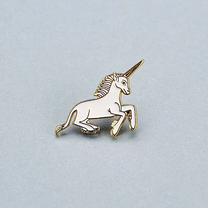 Значок Подписные изделия «Единорог», эмалированный, фото 2.