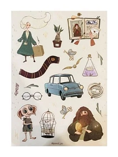 Стикерпак «Волшебники Гарри Поттера», А5