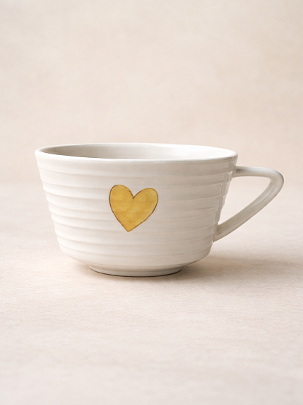 Чашка для чая ручной работы Мадам де Тюль с фигуркой внутри Лисички в горах. фарфор, 250 мл, фото 4.