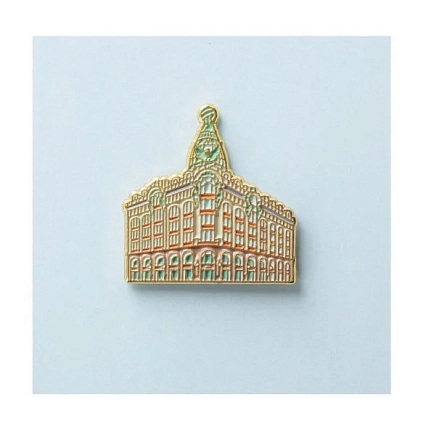 Металлический значок Heart of Moscow «Дом «Зингера» серия Петербург, фото 1.