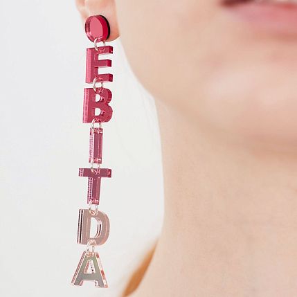 Серьги «EBITDA», оргстекло, переработанный пластик, фото 3.