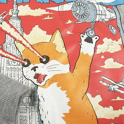 Свитшот «Кэтзилла», S жен., фото 2.